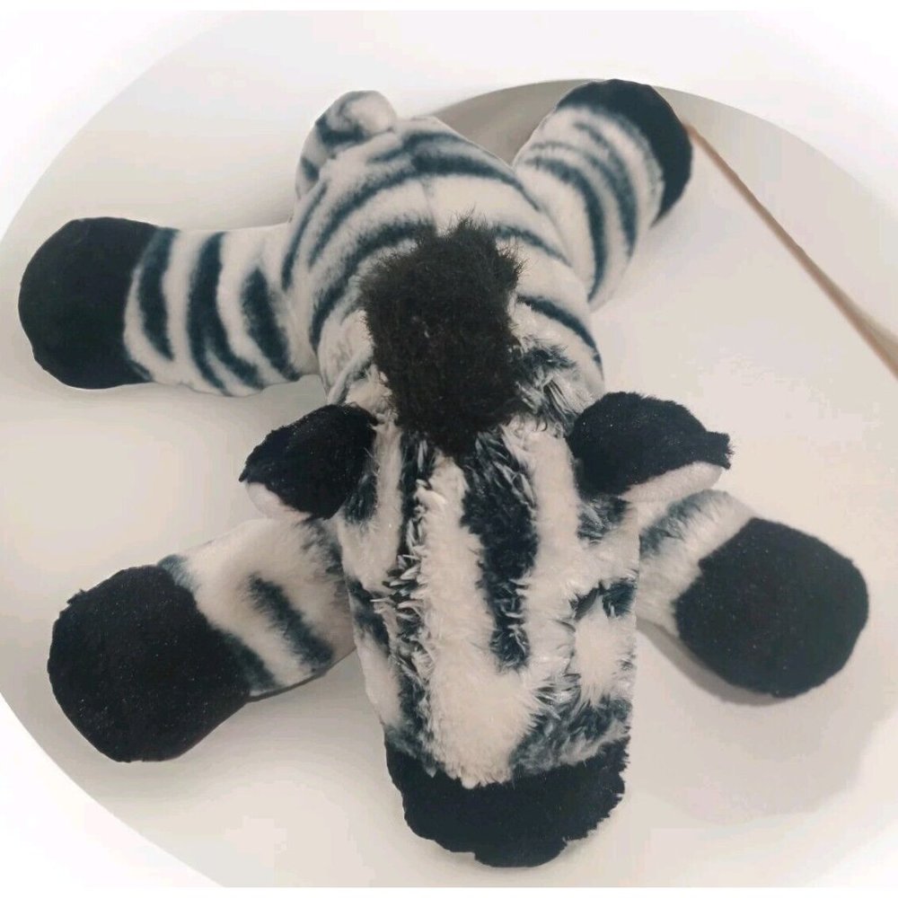 Aurora Zebra Horse Plush Stuffed Wild Animal Flopsie Soft Cuddlebuddy Toy 11"